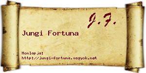 Jungi Fortuna névjegykártya